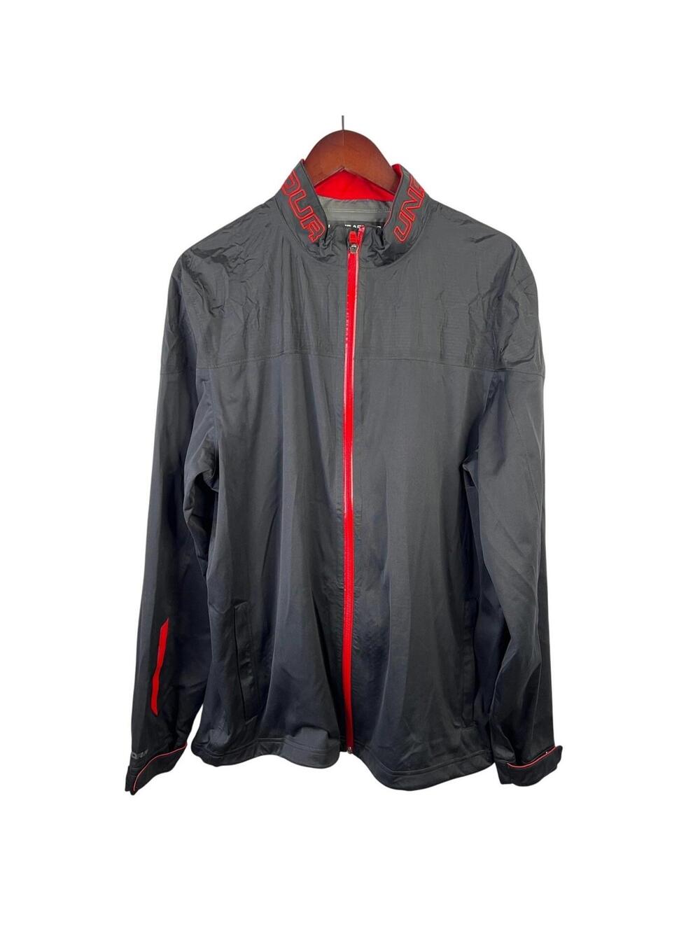 Under Armour Men's Size Large Storm Jet Black Ultimate Jacket  100% Waterproof